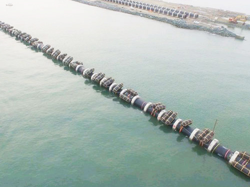 Latest company case about Marine Rubber Airbags for the Pipeline