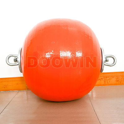 Weather Resistant Spherical Mooring Buoy 0.3m-1.9m Diameter With Polyethylene / EVA Foam Core