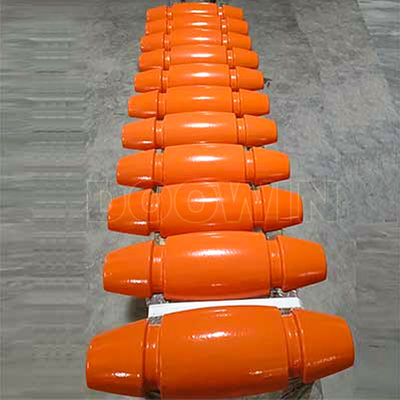 Corrosion Resistant Marine Cable Floats Orange With Polyurethane Coating