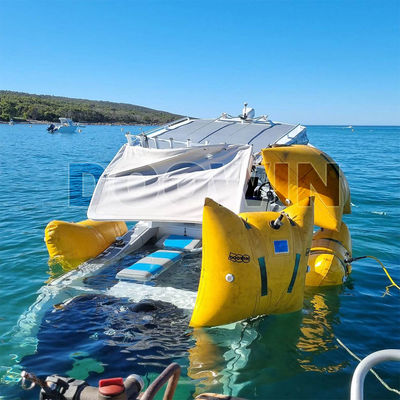 Enclosed Underwater Pillow Lift Bag 250kg-5000kg Buoyancy Capacity With Scuba Tank Pocket